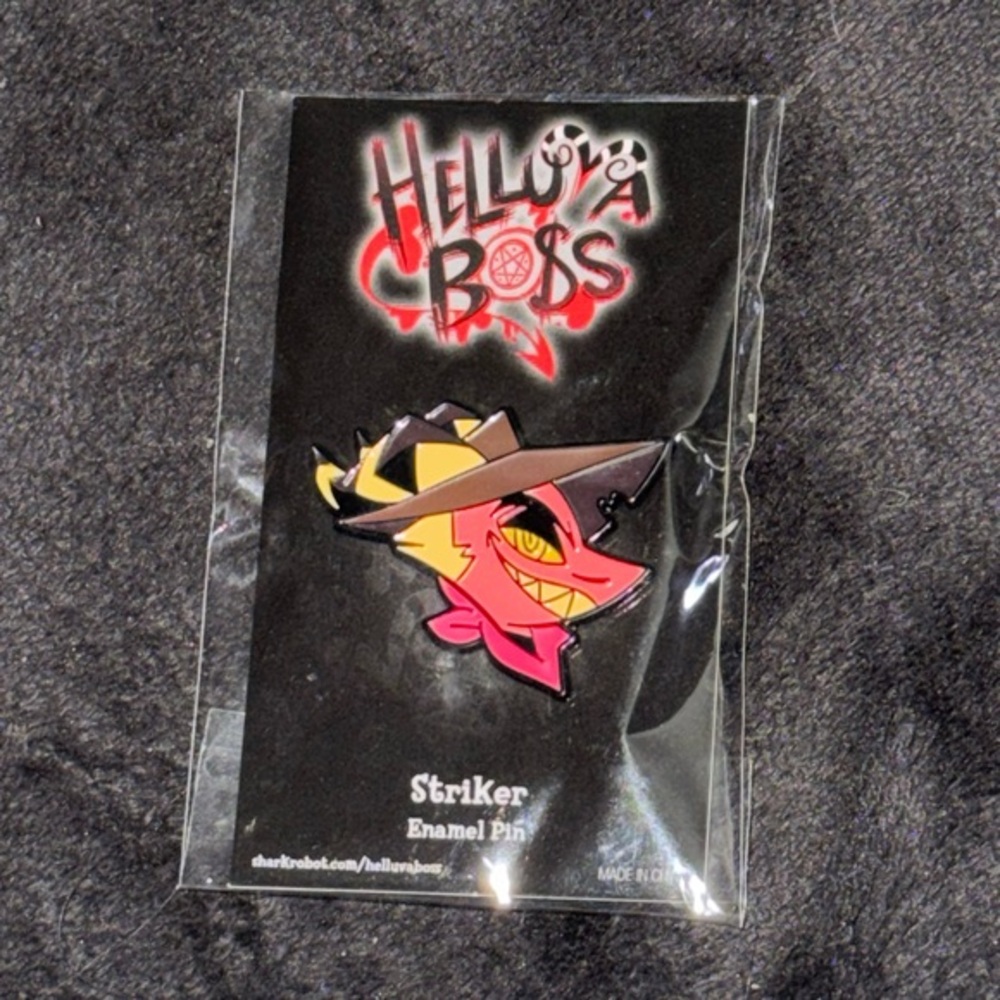 New Shark Robot Helluva Boss “Striker” Enamel Pin